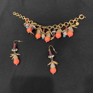 Jcrew bracelet and earrings set